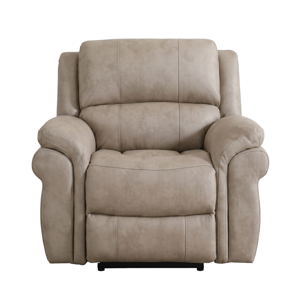 Claton Fabric Manual Recliner 3+1+1 Seater Sofa Set in Stone