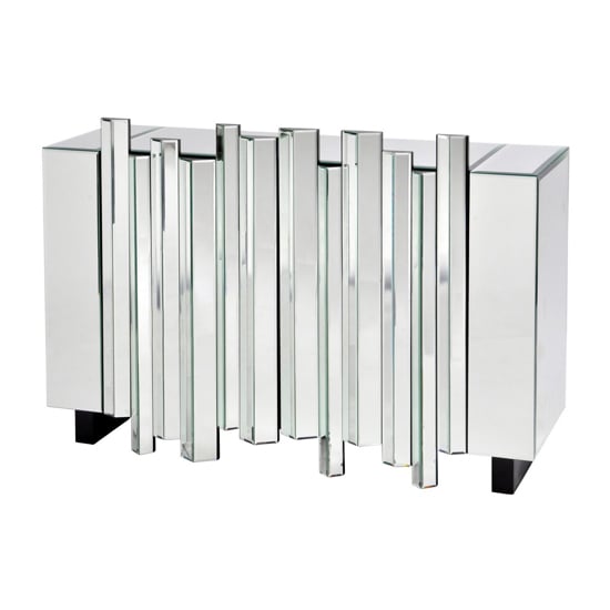 Read more about Claverdon clear glass sideboard with 2 doors in mirrored