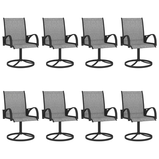 Clayton Large Steel 9 Piece Garden Dining Set In Anthracite