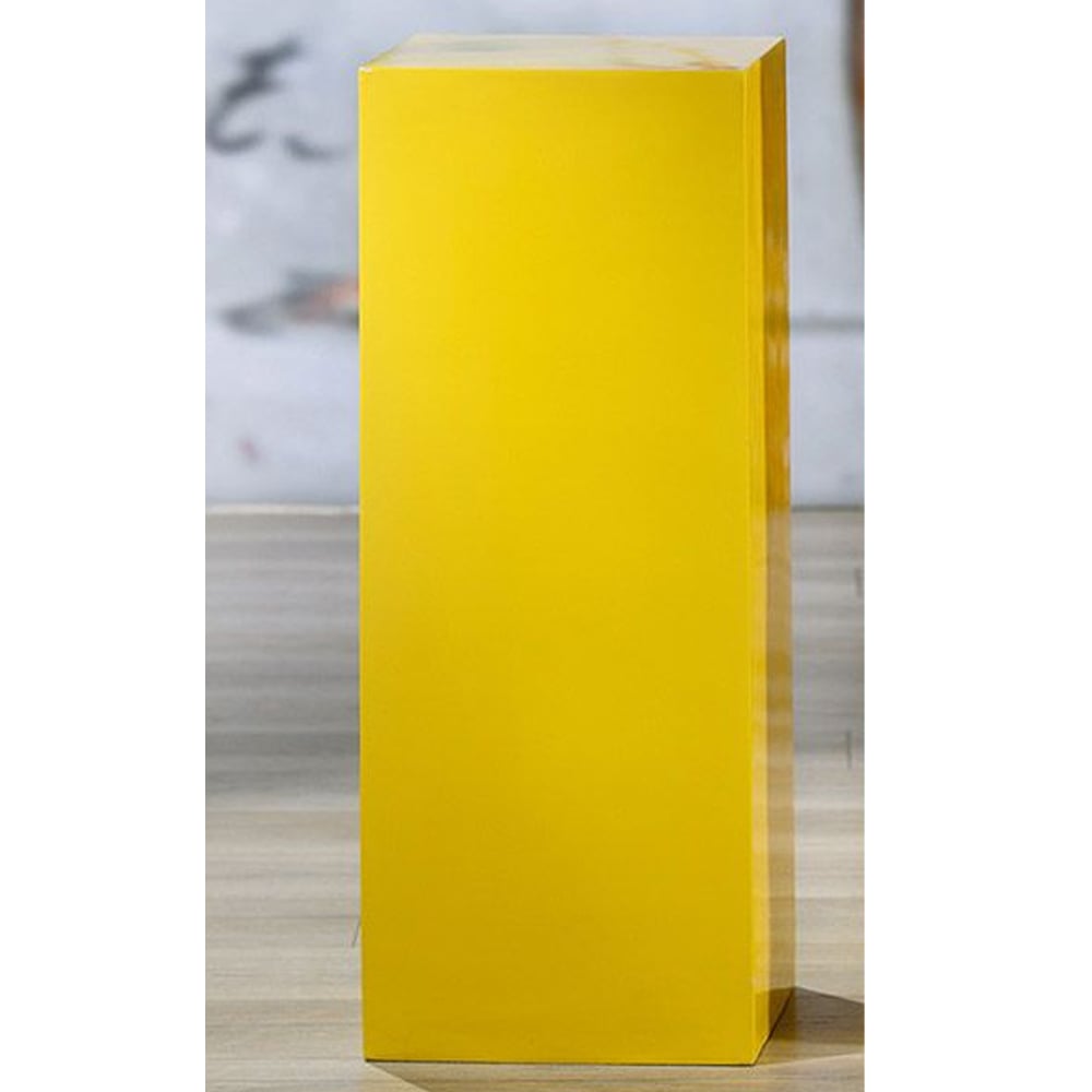 Clayton Small Fiberglass Decorative Pillar In Yellow