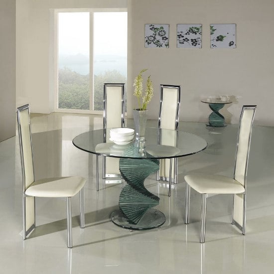 clear glass dining twirlclDing601 - The Benefits of Glass Dining Table and How To Maintain Its Beauty