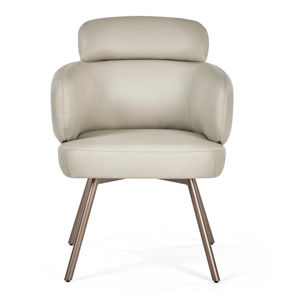 Cleburne Beige Faux Leather Dining Chairs - Pair