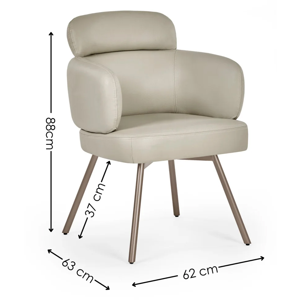 Cleburne Brown Smoked Bubble Glass Top Dining Table With 6 Beige Chairs