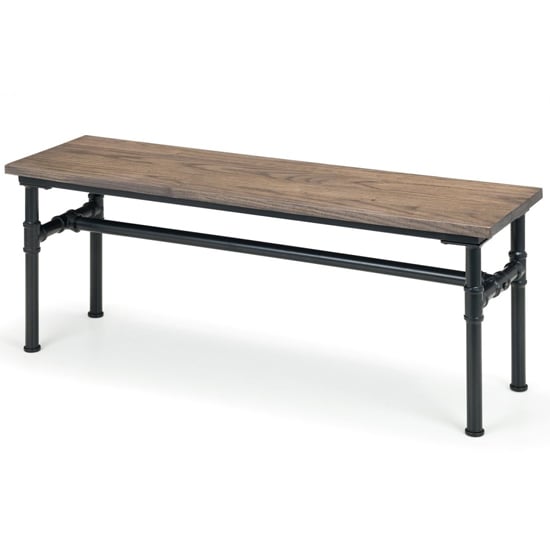 Photo of Caelum wooden dining bench in mocha elm