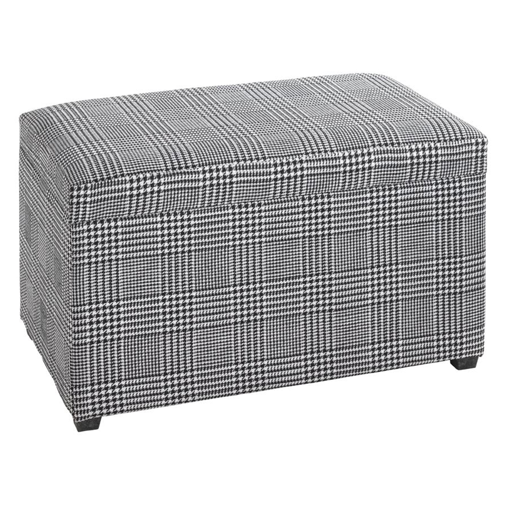 clemson fabric storage ottoman in black and white-image-125423