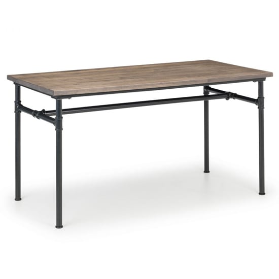 Product photograph of Caelum Rectangular Wooden Dining Table In Mocha Elm from Furniture in Fashion