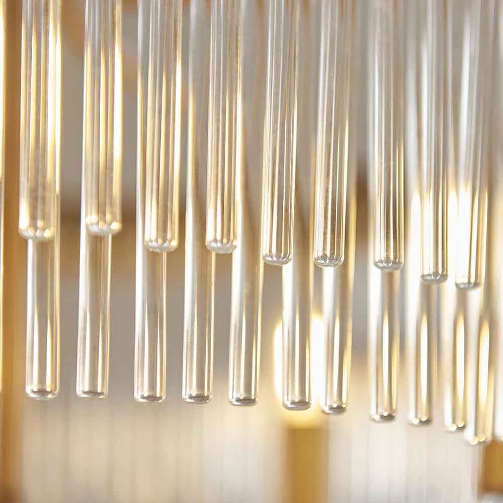 Clermont Metal 5 Ceiling Pendant Light in Antique Brass