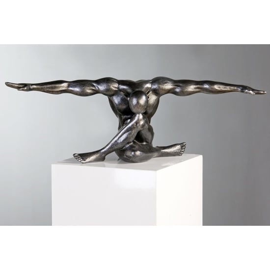 Read more about Cliffhanger poly design sculpture in antique anthracite