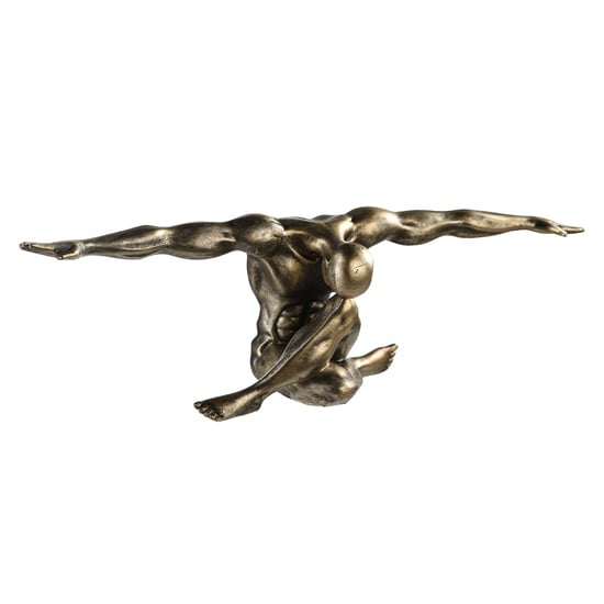 Product photograph of Cliffhanger Poly Design Sculpture In Antique Bronze from Furniture in Fashion