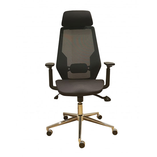 Coleford Home And Office Chair In Black Mesh thumbnail