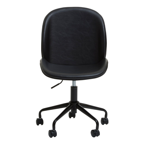 Clintons Leather Home And Office Chair In Black