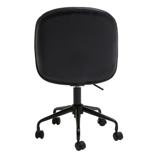 Clintons Leather Home And Office Chair In Black