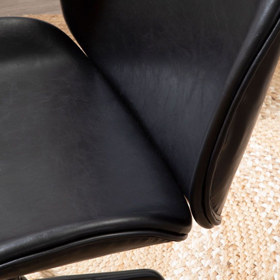 Clintons Leather Home And Office Chair In Black