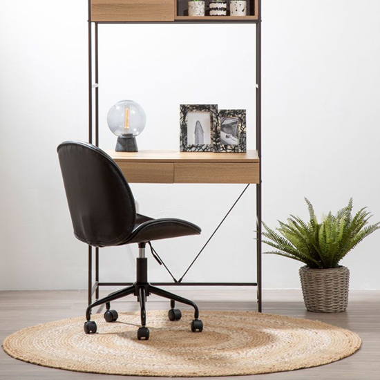 Read more about Clintons leather home and office chair in black