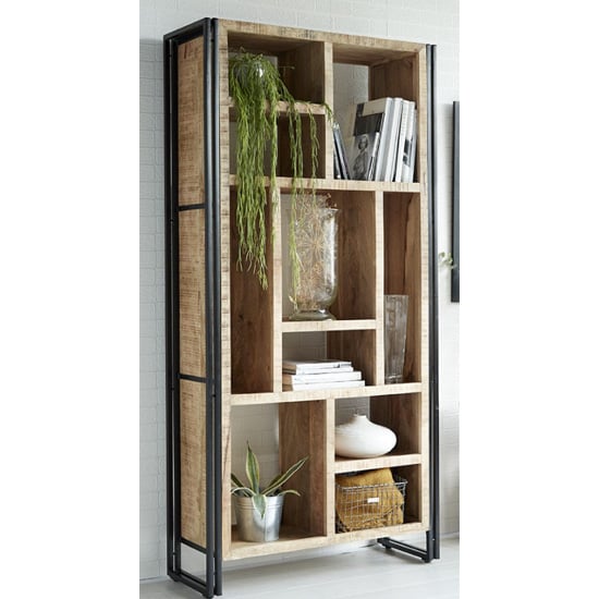 Read more about Clio wooden shelving bookcase in oak