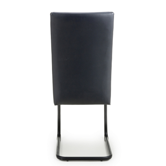 Clisson Black Leather Effect Dining Chairs In Pair Furniture in Fashion