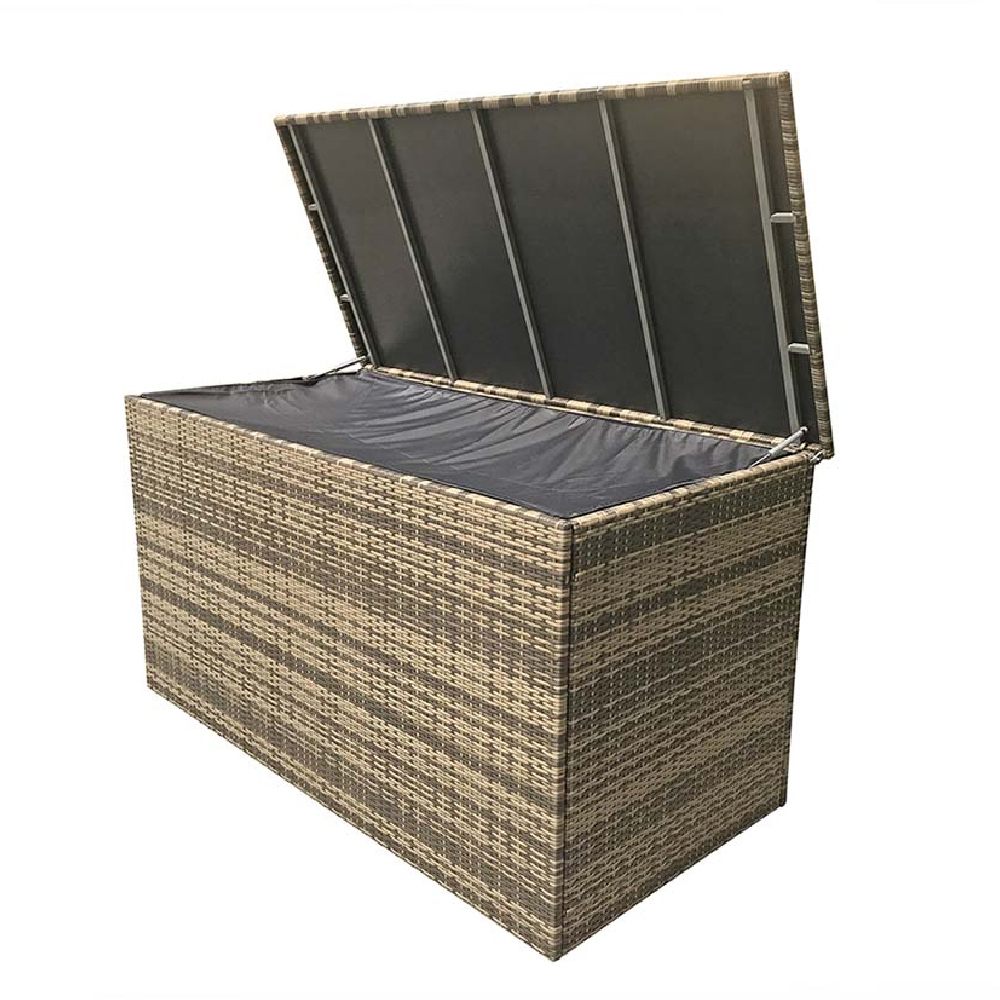 Clisson Small Rattan Outdoor Storage Box In Brown