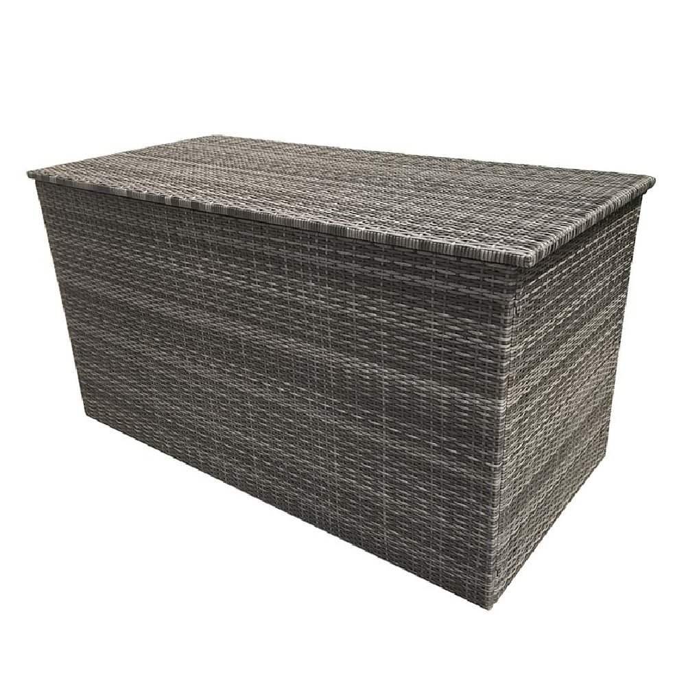 Product photograph of Clisson Small Rattan Outdoor Storage Box In Grey from Furniture in Fashion