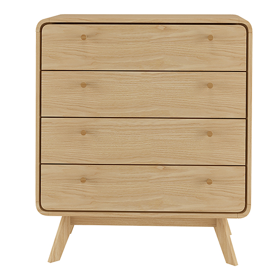 Clive Wooden Chest Of 4 Drawers In Oak