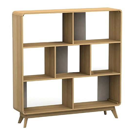 Clive Wooden Display Cabinet In Oak