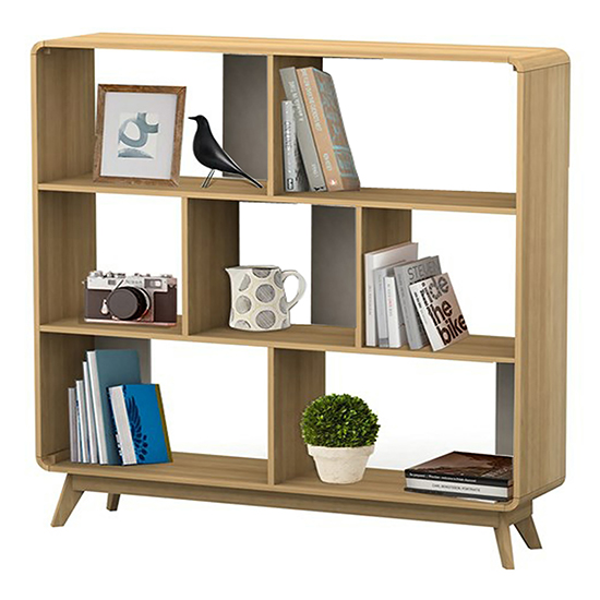 Clive Wooden Display Cabinet In Oak