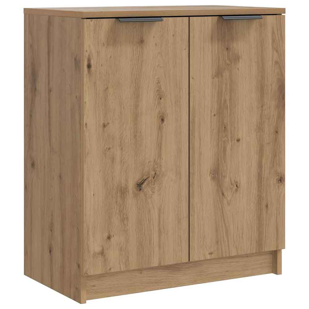 Clive Wooden Shoe Storage Cabinet With 2 Door In Artisian Oak