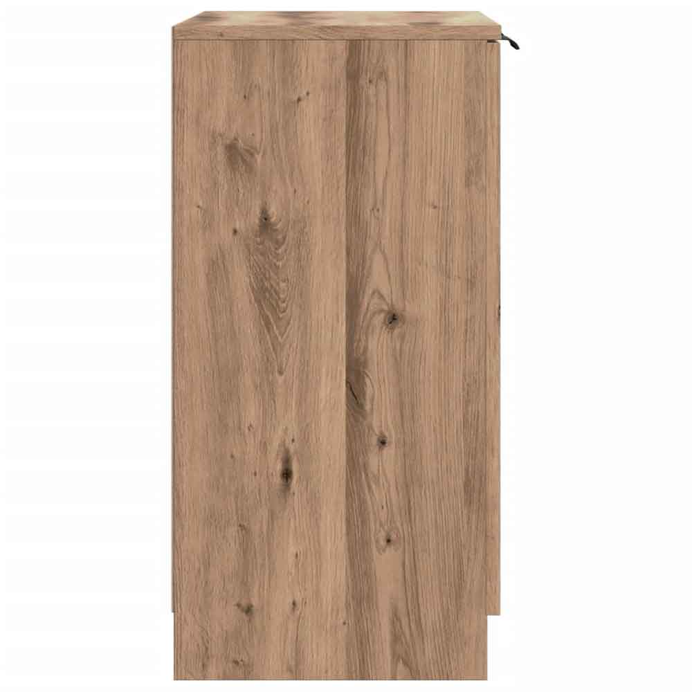 Clive Wooden Shoe Storage Cabinet With 2 Door In Artisian Oak
