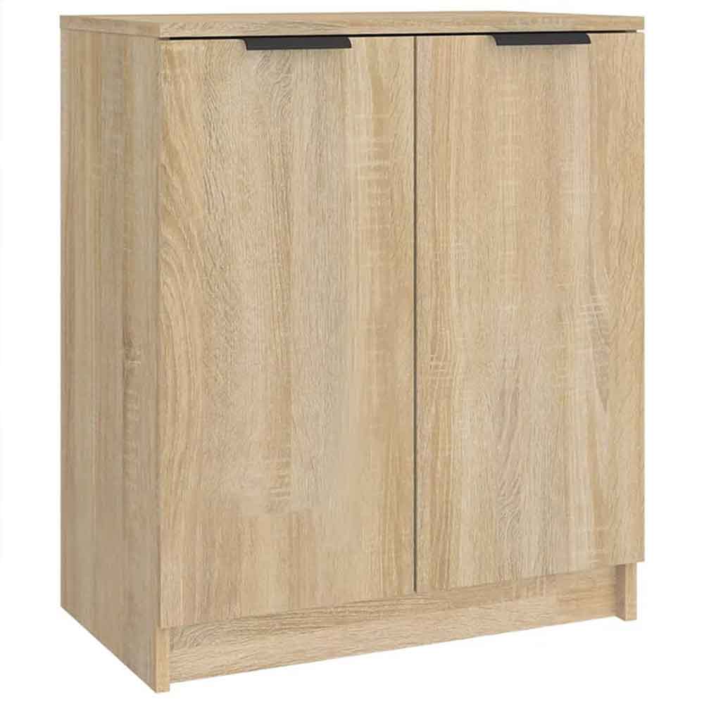 Clive Wooden Shoe Storage Cabinet With 2 Door In Sonoma Oak