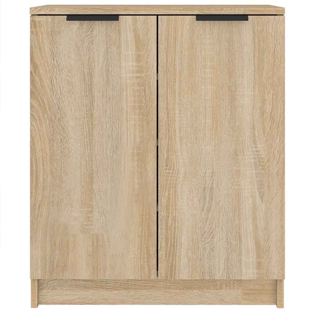 Clive Wooden Shoe Storage Cabinet With 2 Door In Sonoma Oak