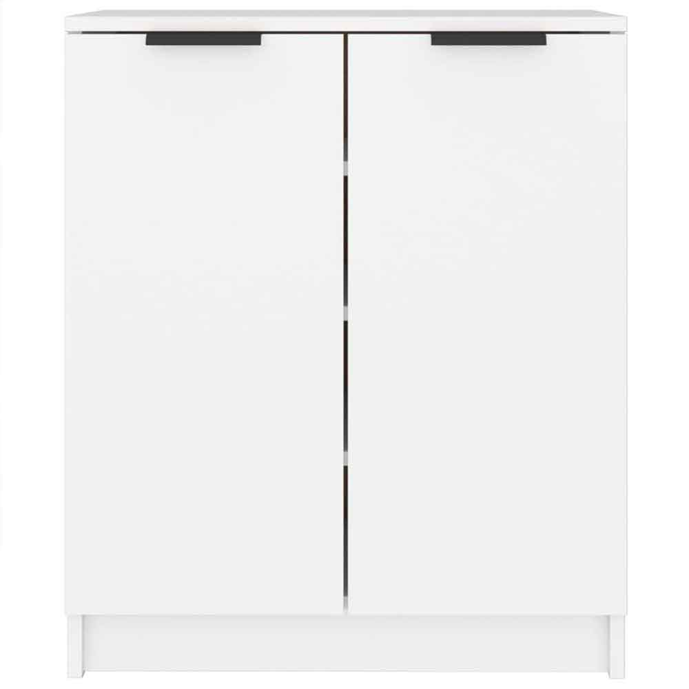 Clive Wooden Shoe Storage Cabinet With 2 Door In White