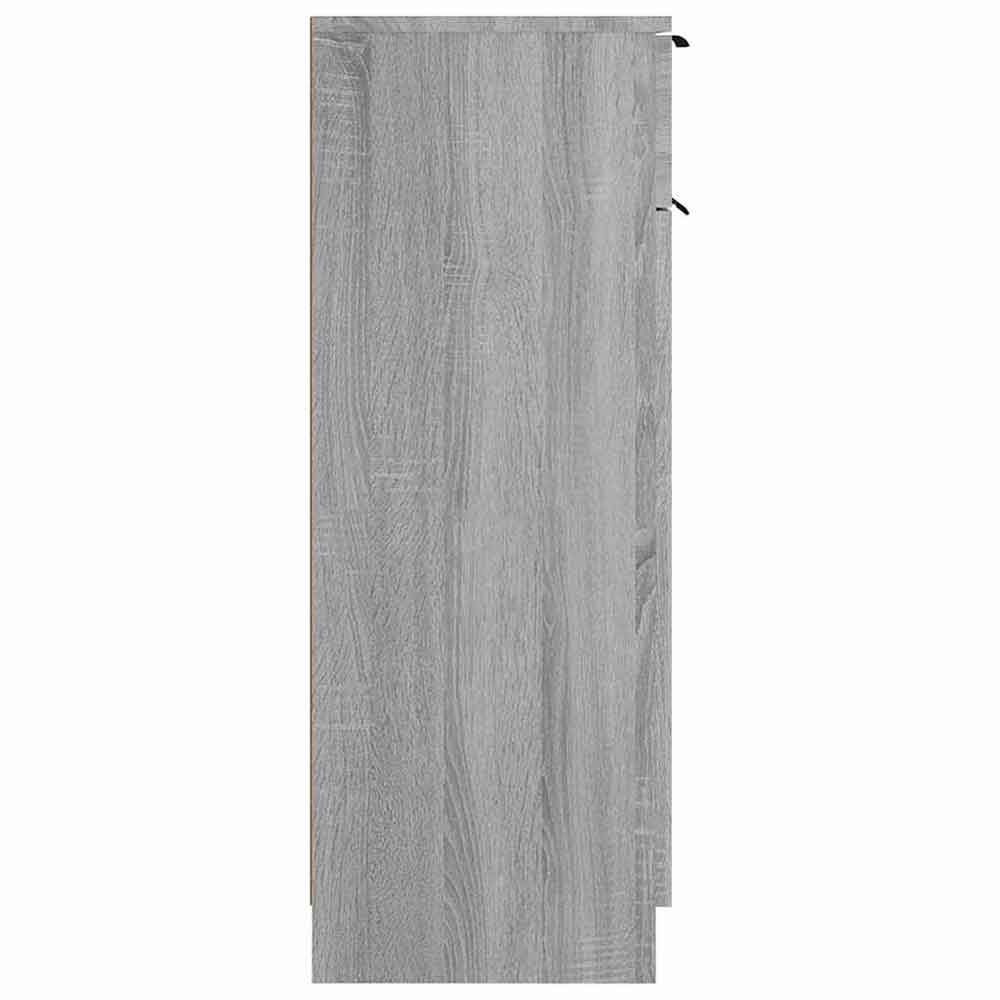 Clive Wooden Storage Cabinet With 1 Drawer 1 Door In Grey Sonoma
