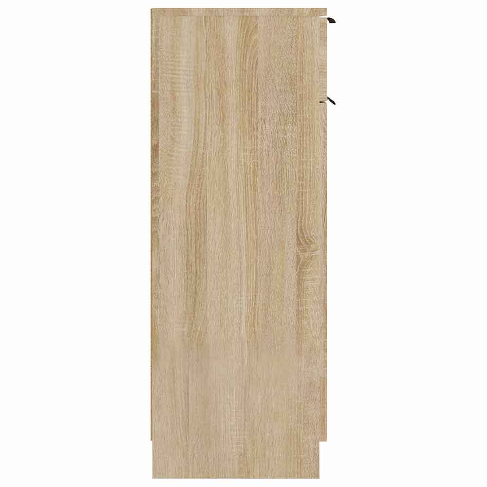 Clive Wooden Storage Cabinet With 1 Drawer 1 Door In Sonoma Oak