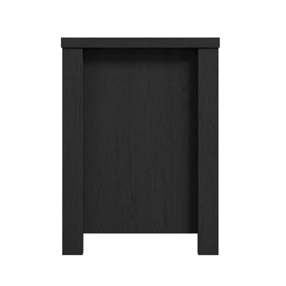 Clive Wooden TV Stand With 2 Doors In Black