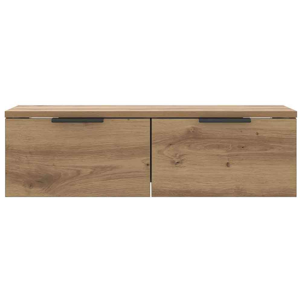 Clive Wooden TV Stand With 2 Drawer In Artisan Oak