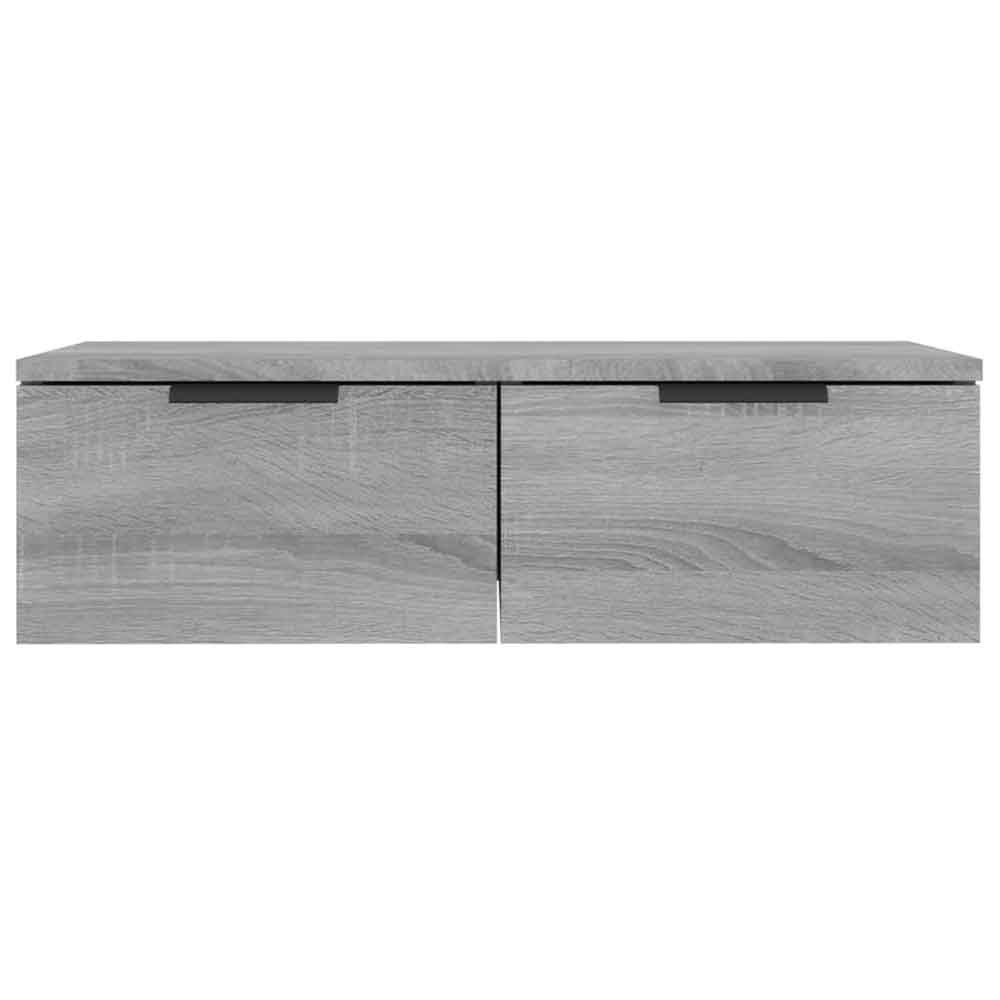 Clive Wooden TV Stand With 2 Drawer In Grey Sonoma