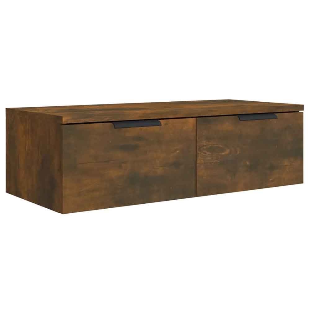 Clive Wooden TV Stand With 2 Drawer In Smoked Oak
