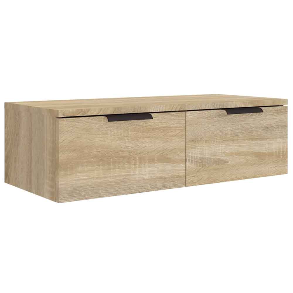 Clive Wooden TV Stand With 2 Drawer In Sonoma Oak