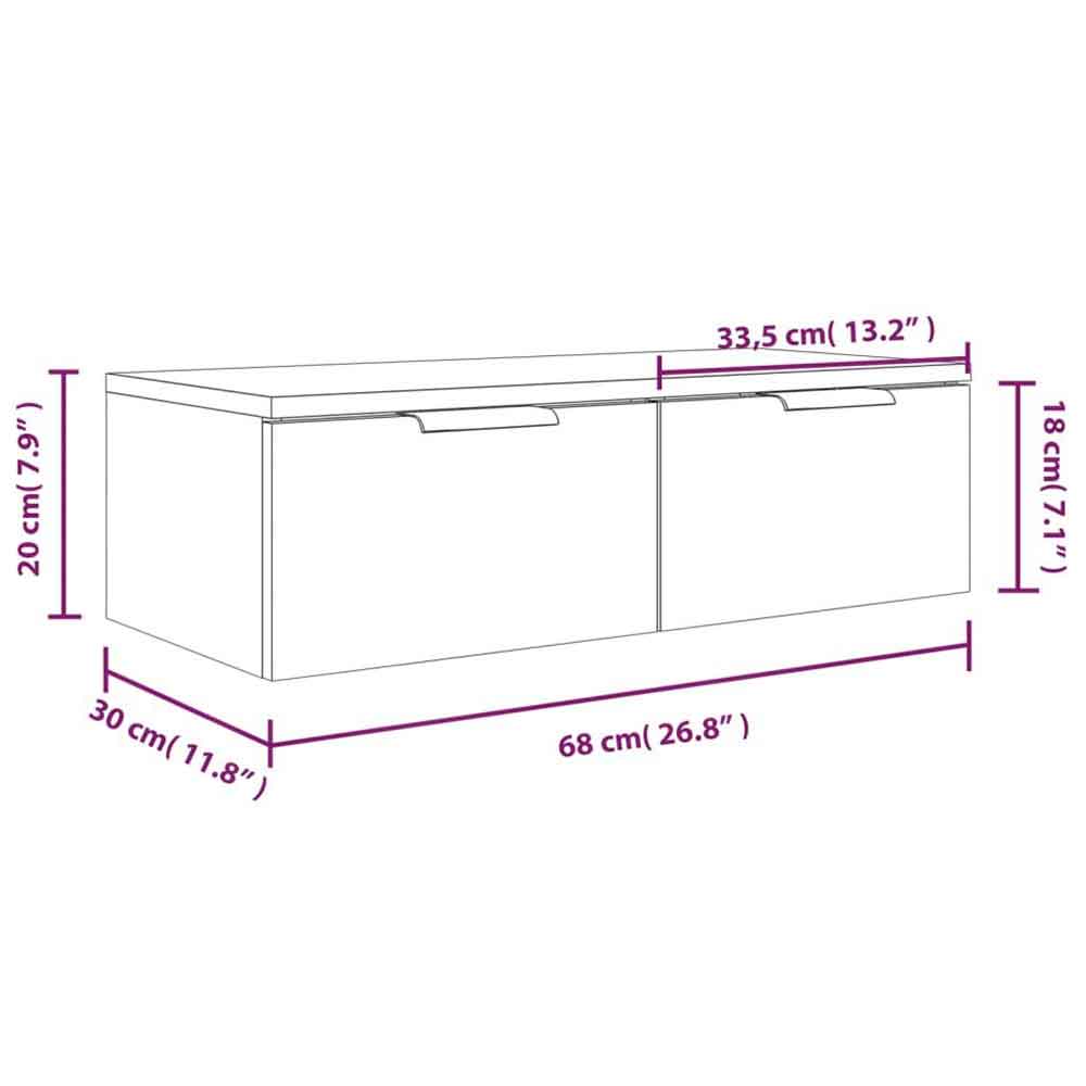Clive Wooden TV Stand With 2 Drawer In Sonoma Oak