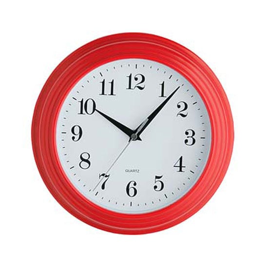 Red Vintage Wall Clock 9789 Furniture in Fashion
