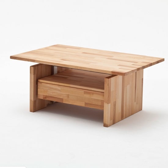 Clone Wooden Coffee Table In Beech Heartwood With Lift Function_2