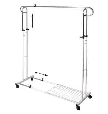 clothes storage 43075 - Rolling Garment Racks And Wardrobes