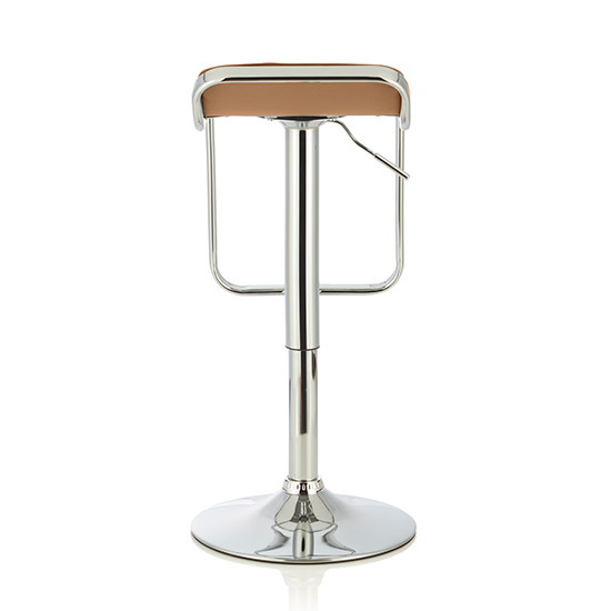Clova Taupe Faux Leather Swivel Gas-Lift Bar Stools In Pair_4