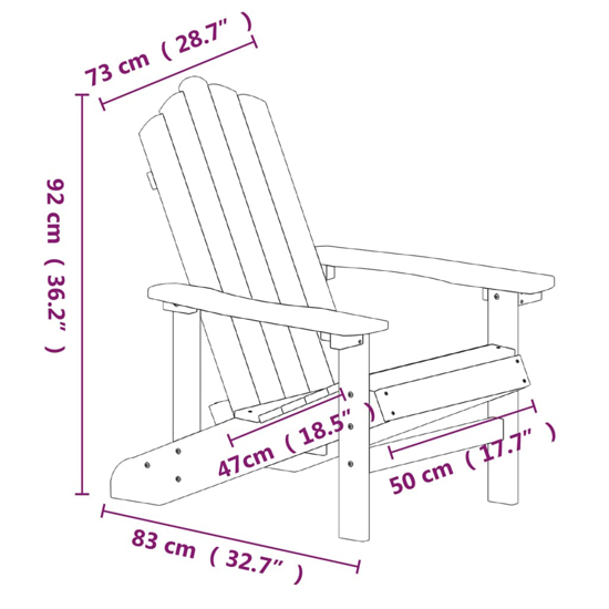 Clover Anthracite HDPE Garden Seating Chairs In Pair