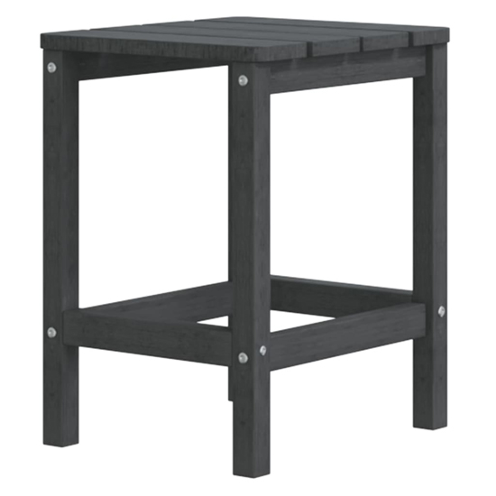 Clover Anthracite HDPE Garden Seating Chairs With Table In Pair