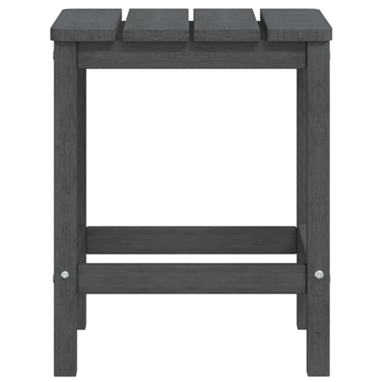 Clover Anthracite HDPE Garden Seating Chairs With Table In Pair