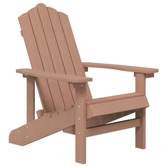 Clover HDPE Garden Seating Chair In Brown