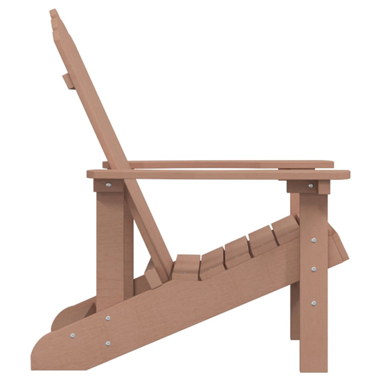 Clover HDPE Garden Seating Chair In Brown