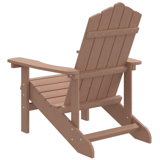 Clover HDPE Garden Seating Chair In Brown