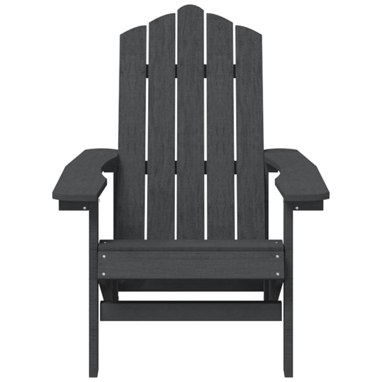 Clover HDPE Garden Seating Chair With Table In Anthracite