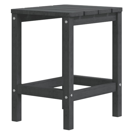 Clover HDPE Garden Seating Chair With Table In Anthracite
